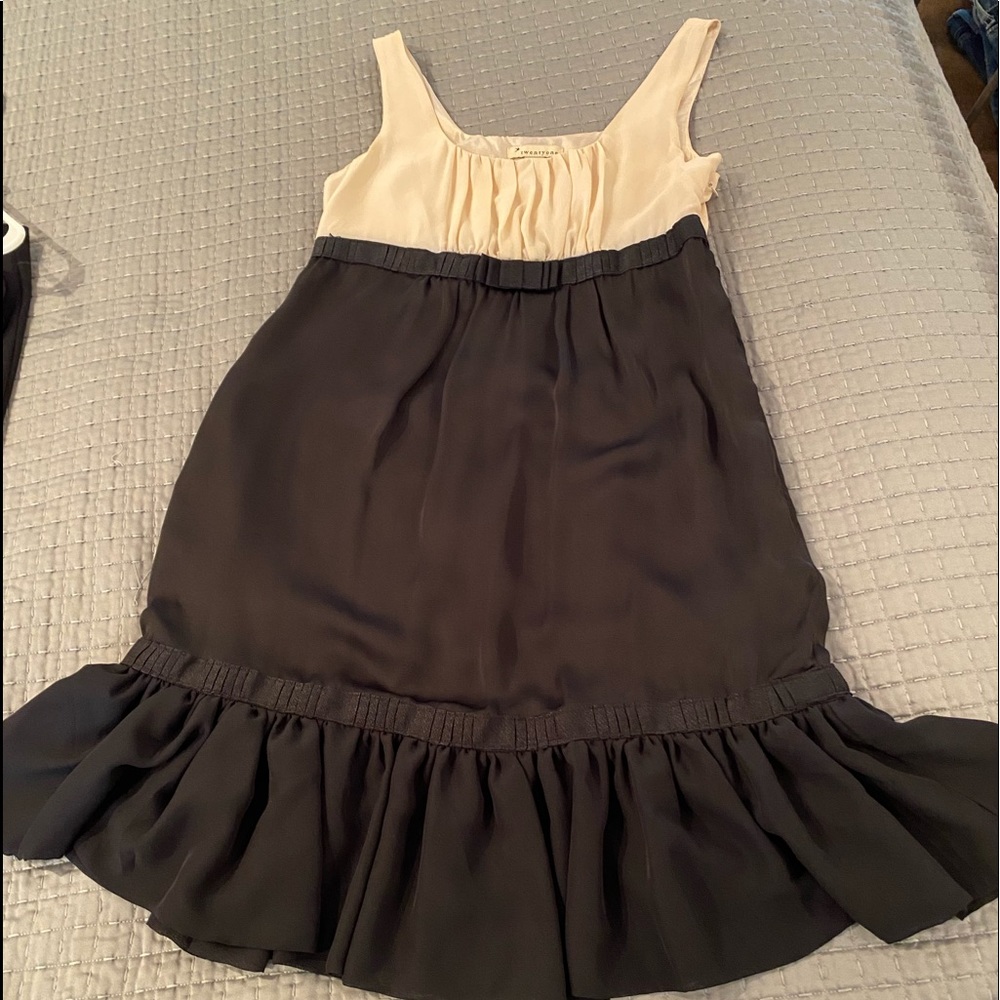 Chiffon two tone dress